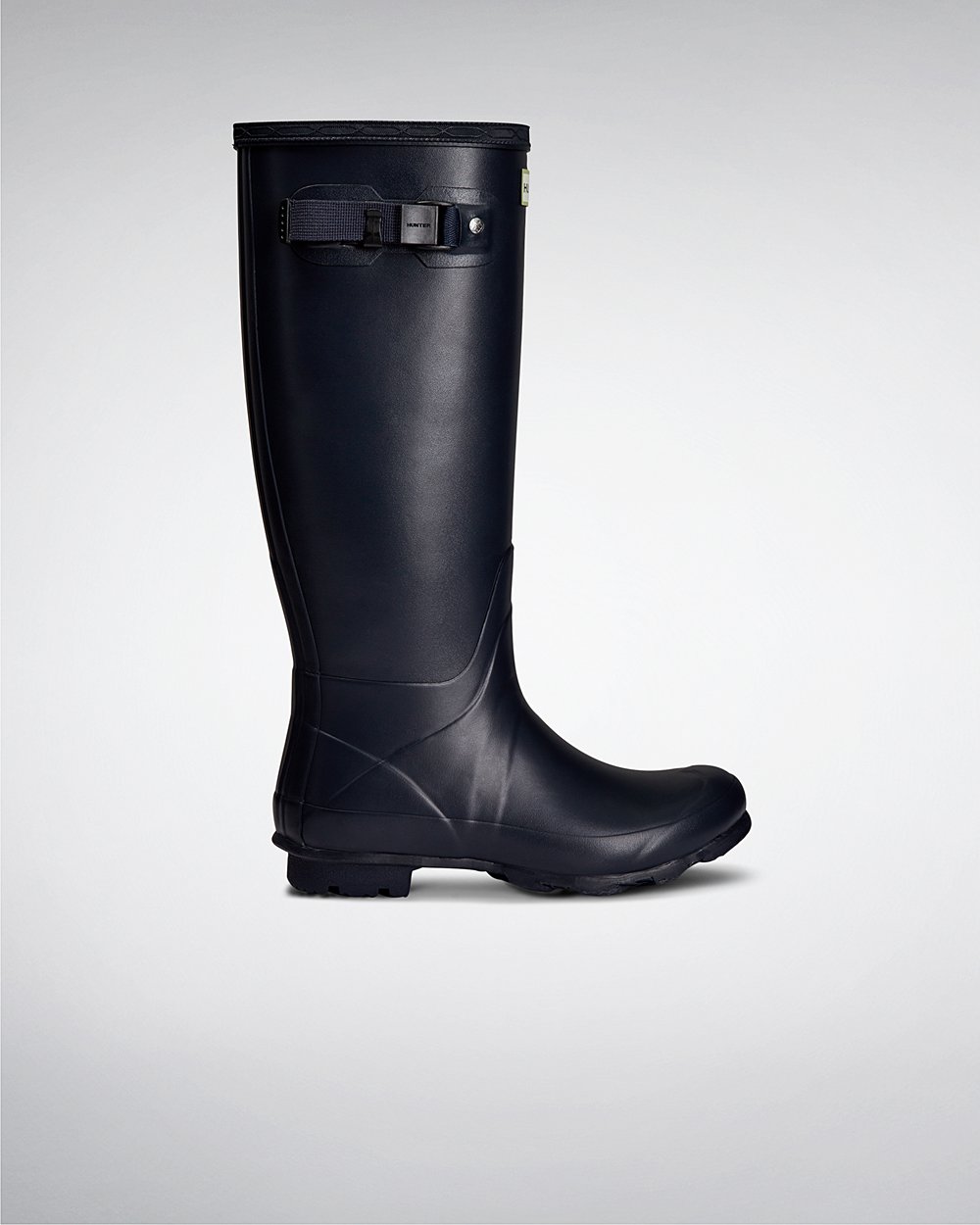 Women Hunter Norris Field Neoprene Lined | Tall Rain Boots Navy | NZ-18634-MGVC